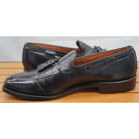 Allen Edmonds Size 11 C Grayson Black Leather Tassel Loafer new heels & Soles main image 8